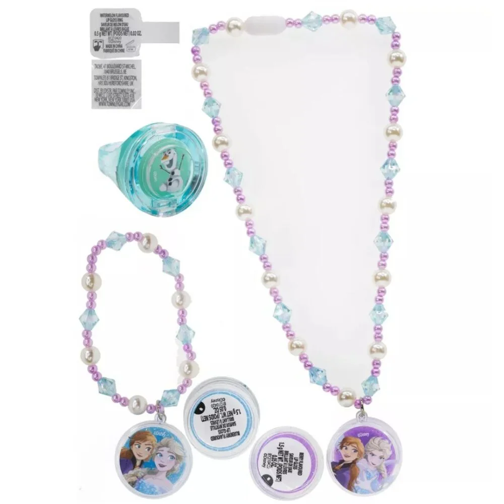 Disney NEW! Princess Lip Gloss Jewelry Set of 2